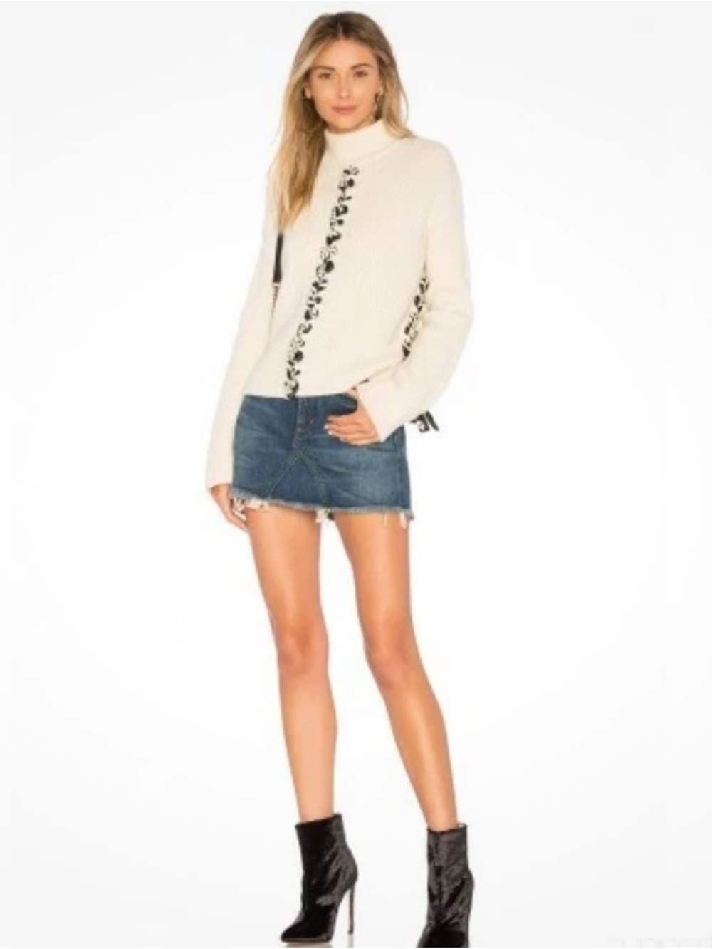Tabula Rasa Mughal wool mix sweater oversized S M L cream aspen skiing